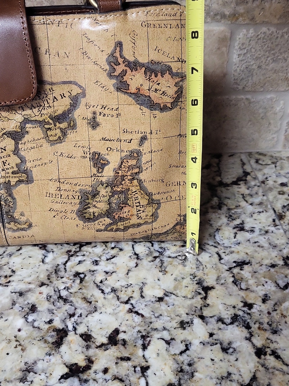 Patricia Nash Euro Map Rienzo Satchel - Picture 3 of 14
